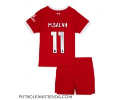 Liverpool Mohamed Salah #11 Primera Equipación Niños 2023-24 Manga Corta (+ Pantalones cortos)